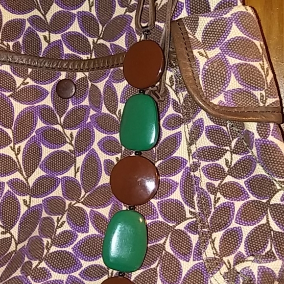 Lucky Brand Leaf Print Hobo Bag - Picture 2 of 8